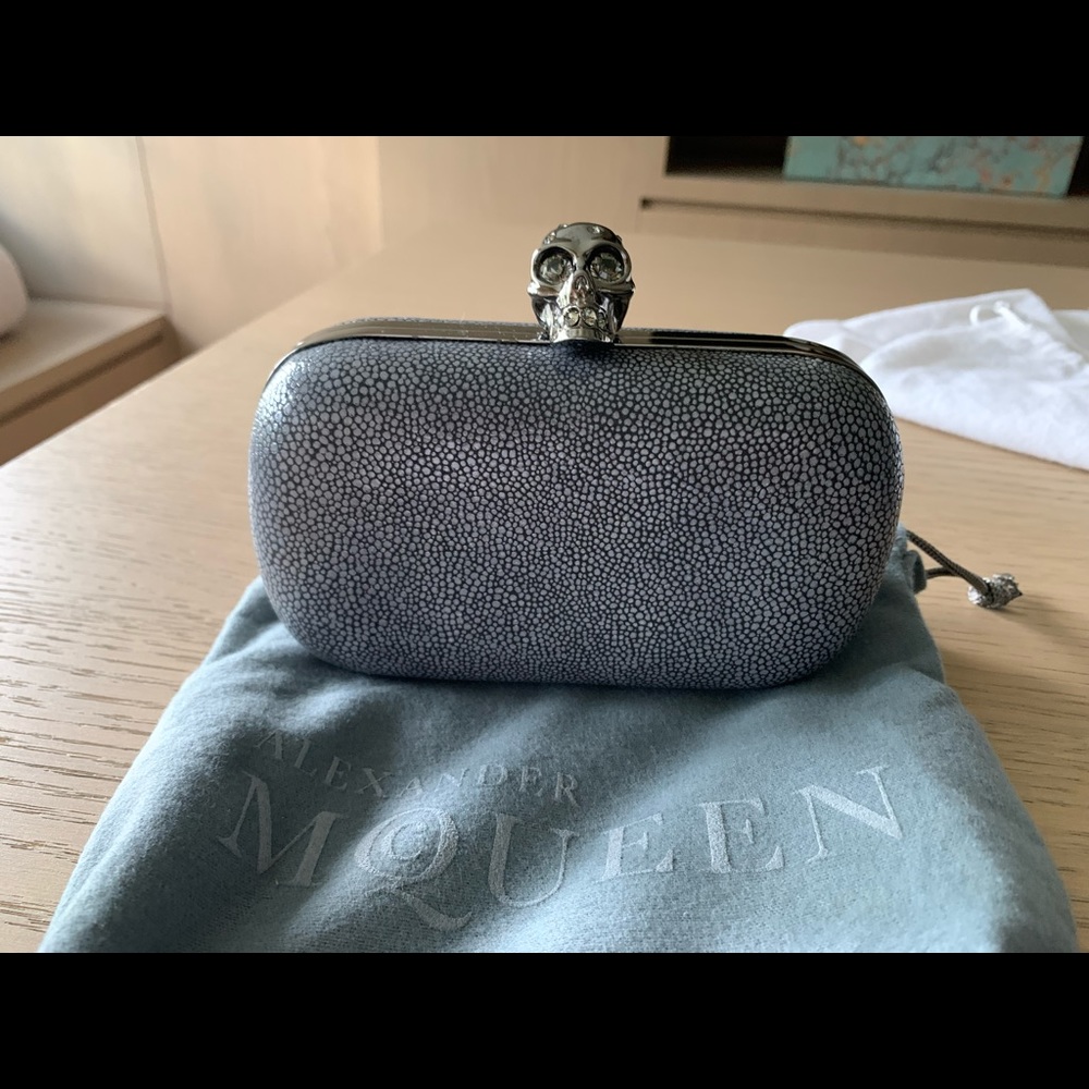 Brand New Alexander McQueen Python Clutch